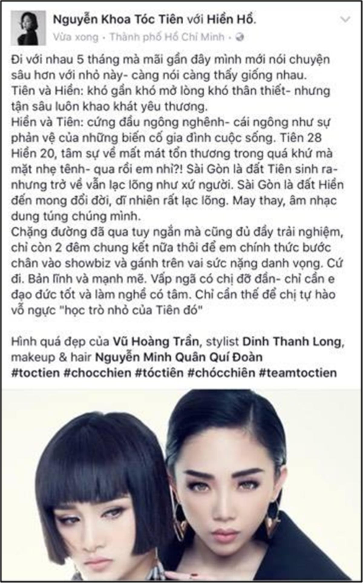 Sau Soobin, Hiền Hồ sẽ cùng HLV Tóc Tiên 'bùng cháy' với ca khúc mới tại Chung kết The Voice 2017 Ảnh 2