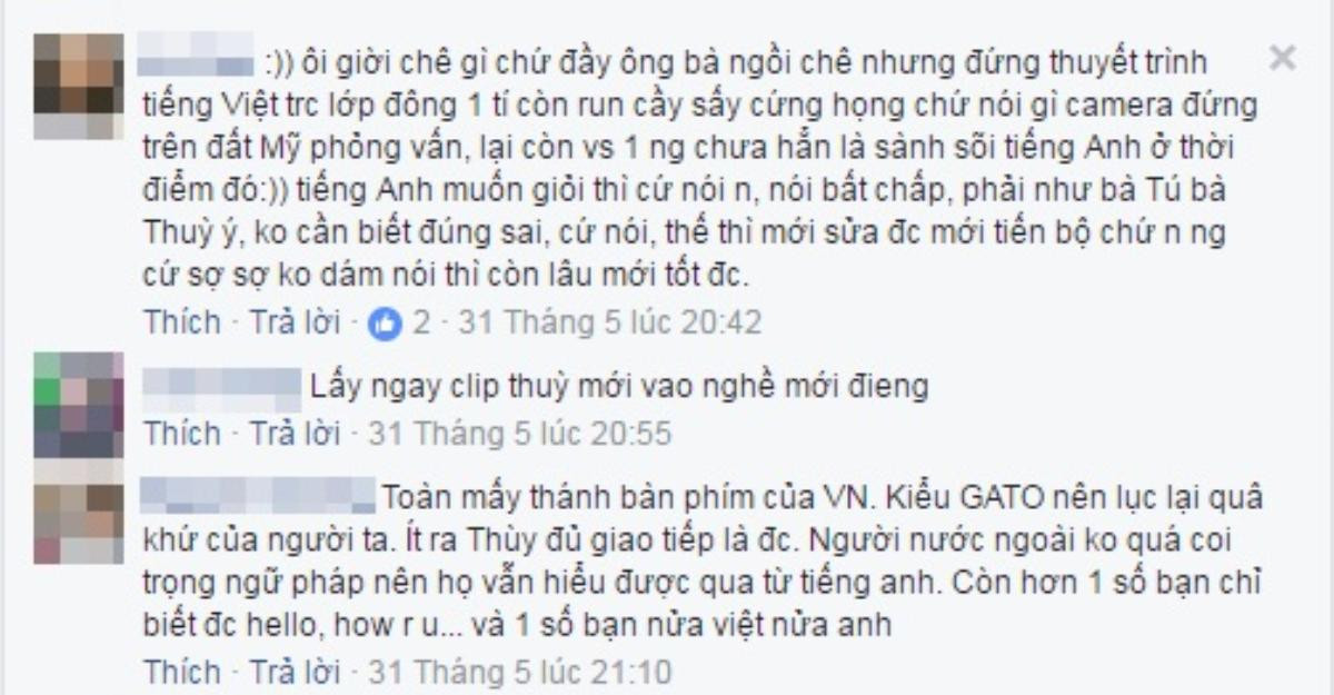 Hoàng Thùy bị chê nói tiếng Anh dở trong clip 5 năm trước, fan phản pháo: 'Đó đã là chuyện của đời nào!' Ảnh 1