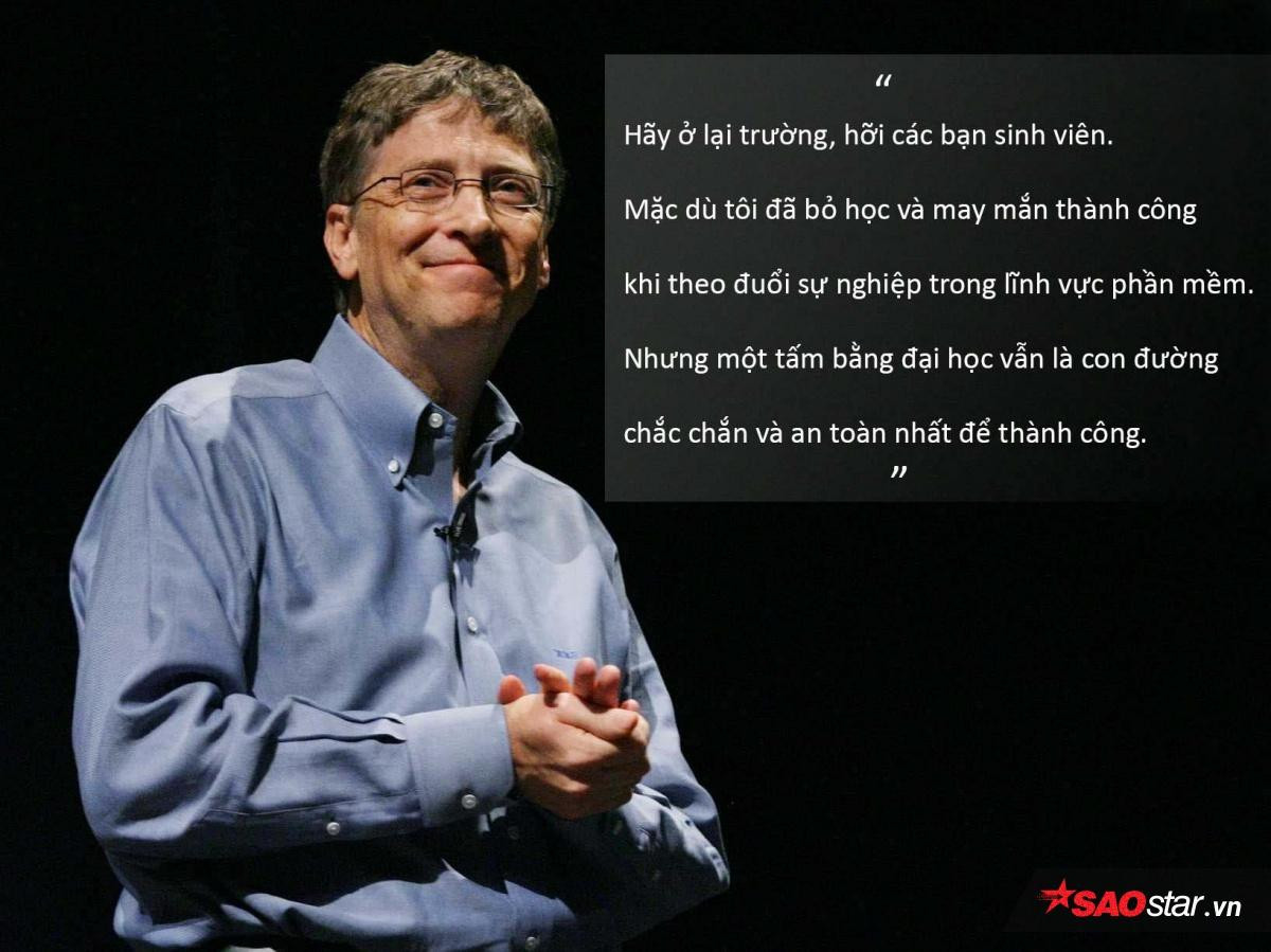 Cuộc đối thoại của hai nhà tỷ phú và lời khuyên bất ngờ dành cho những bạn trẻ thích bỏ học Ảnh 3