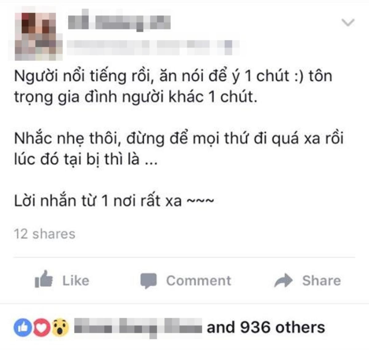 Duy Khánh viết status đáp trả lời nhắc 'nên tôn trọng gia đình người khác' từ phía Hari Won? Ảnh 2