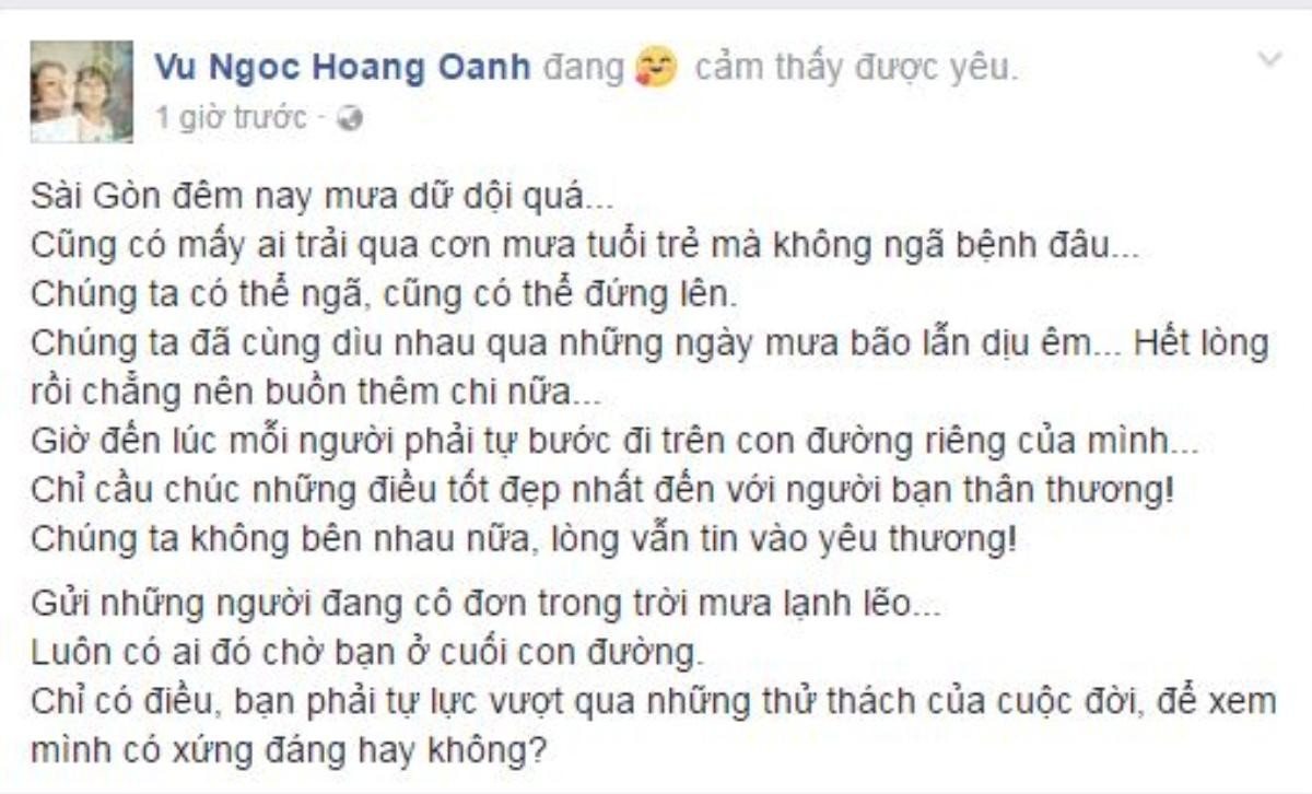 Chia tay Huỳnh Anh sau 3 năm mặn nồng, Hoàng Oanh tâm sự: 'Tôi cảm thấy mình may mắn' Ảnh 3