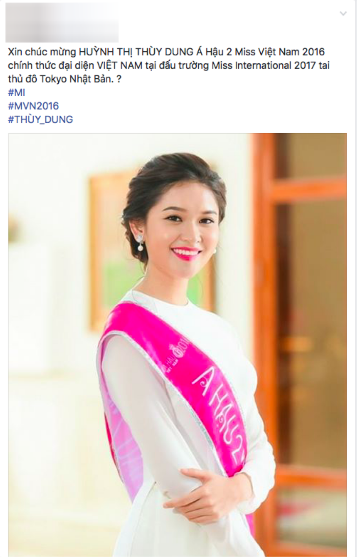 Á hậu Thùy Dung sẽ đại diện Việt Nam tham gia Miss International 2017? Ảnh 3