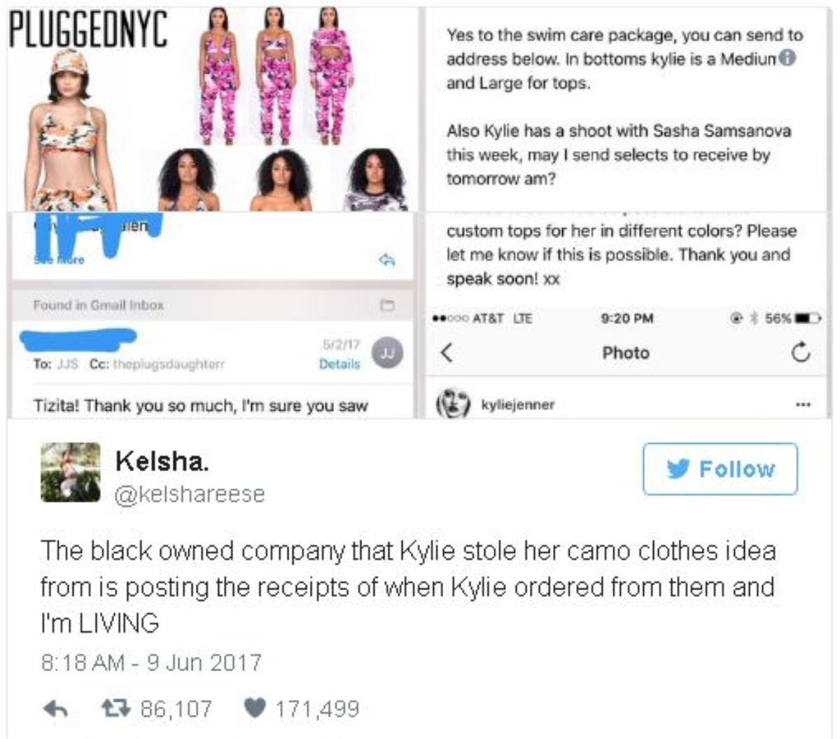 Tuy cháy hàng, BST mới của Kylie Jenner lại dính nghi vấn sao chép thiết kế Camo của thương hiệu khác Ảnh 3