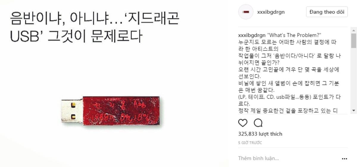 Fan tố album USB của G-Dragon kém chất lượng, phai hết màu đỏ sau khi ‘đập hộp’ Ảnh 3