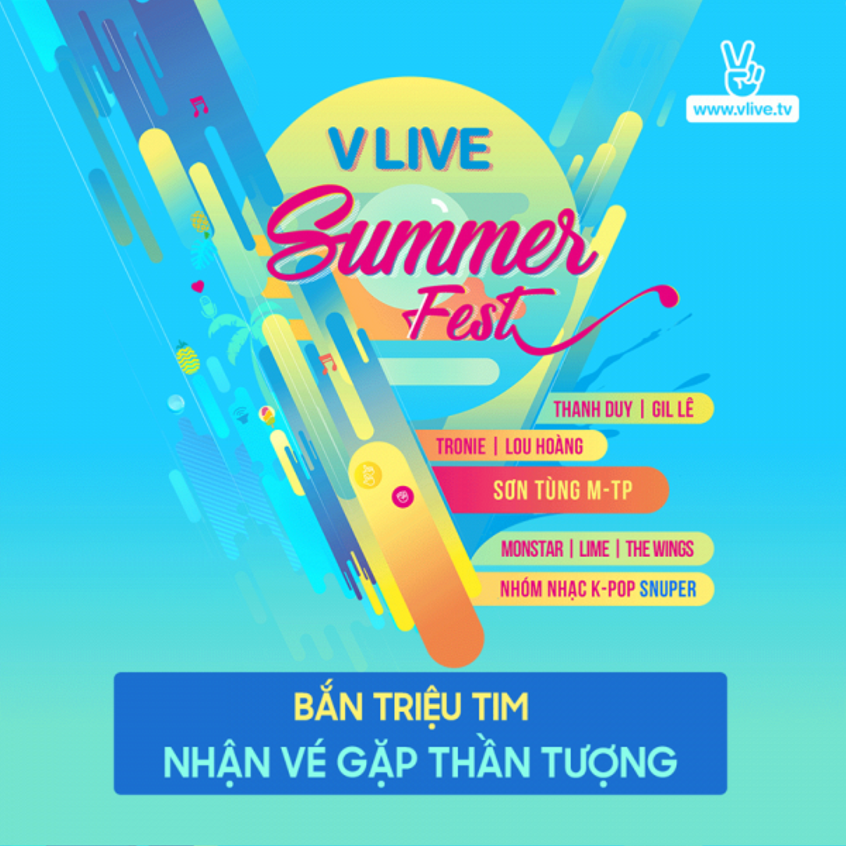 Fan tất cả ca sĩ hoà làm một khi Sơn Tùng xuất hiện trên sân khấu V Live Summer Fest Ảnh 1