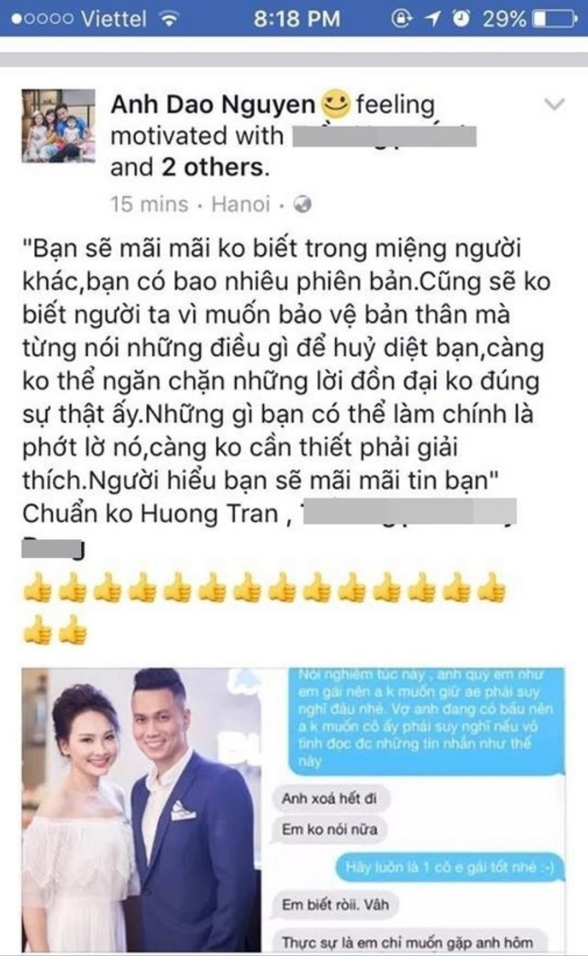 Bảo Thanh tiếp tục bị vợ Hồng Đăng 'nhắc nhở' giữa scandal gạ gẫm bạn diễn Ảnh 1