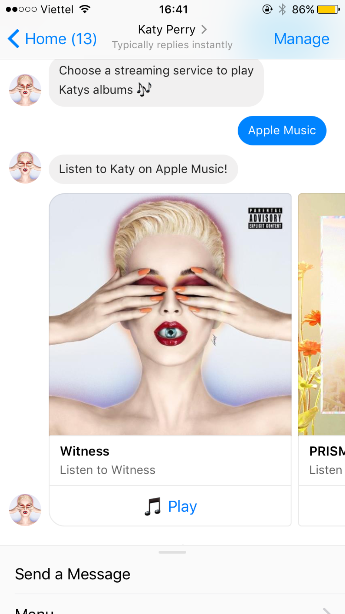 Thật bất ngờ! Nay bạn đã có thể chat trực tiếp với Katy Perry trên facebook rồi đấy Ảnh 3