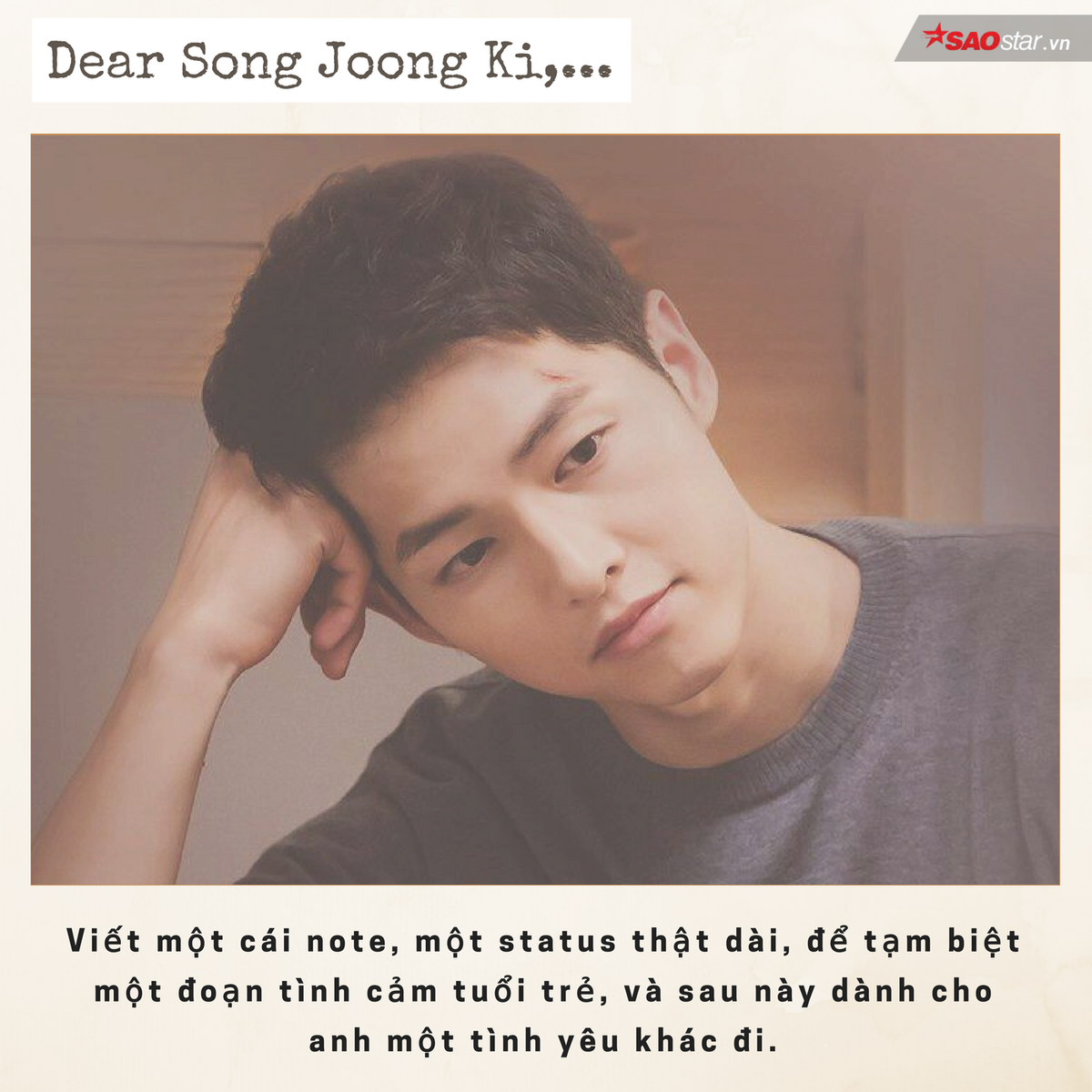 Dear Song Joong Ki, anh yêu chị bình yên nhé, tụi em ổn! Ảnh 2