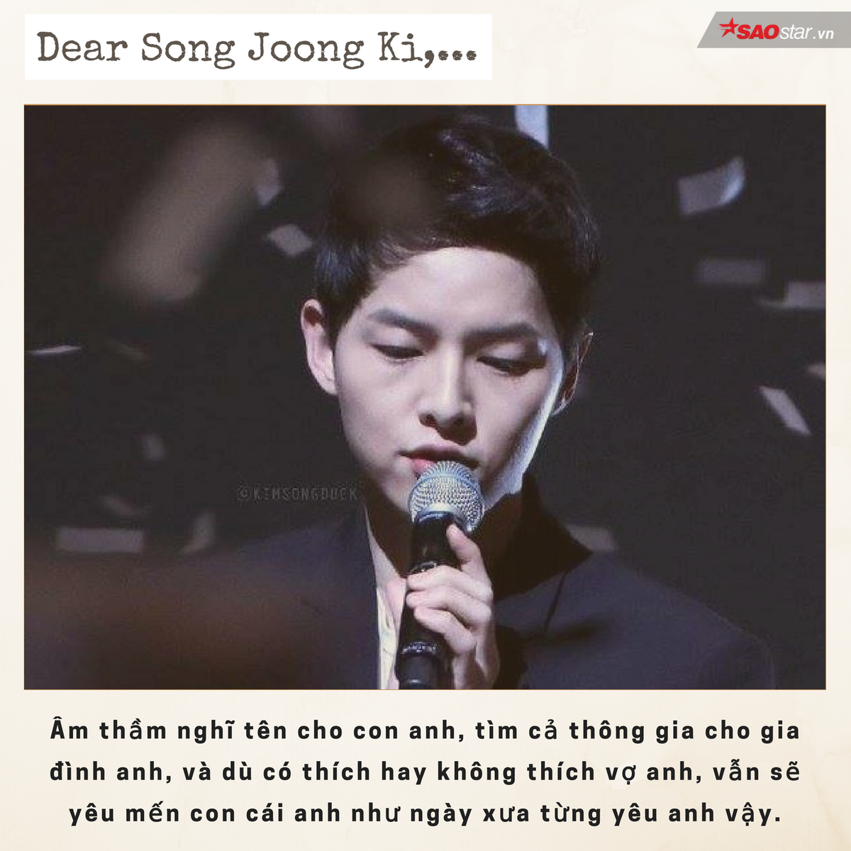 Dear Song Joong Ki, anh yêu chị bình yên nhé, tụi em ổn! Ảnh 6