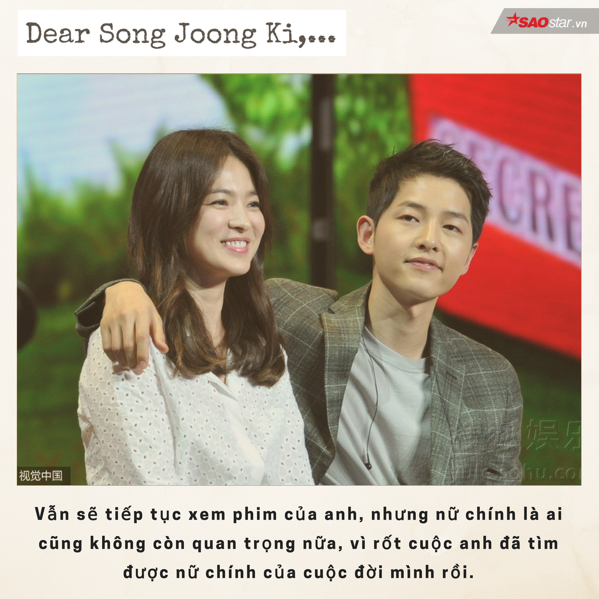 Dear Song Joong Ki, anh yêu chị bình yên nhé, tụi em ổn! Ảnh 8