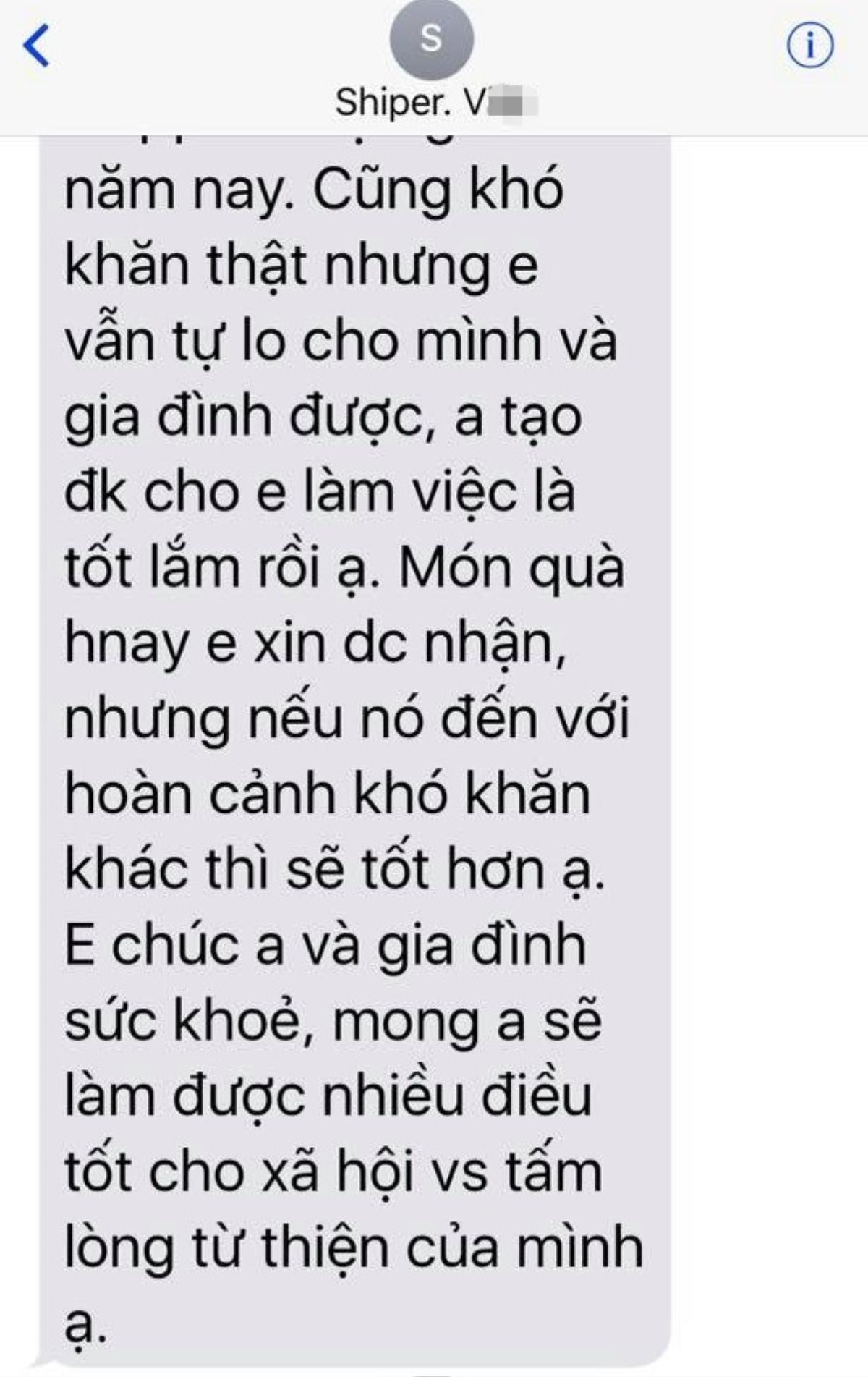 Shipper mắc bệnh ung thư được tặng 300 nghìn, dòng tin nhắn anh gửi lại sau đó khiến vị khách lặng người Ảnh 3