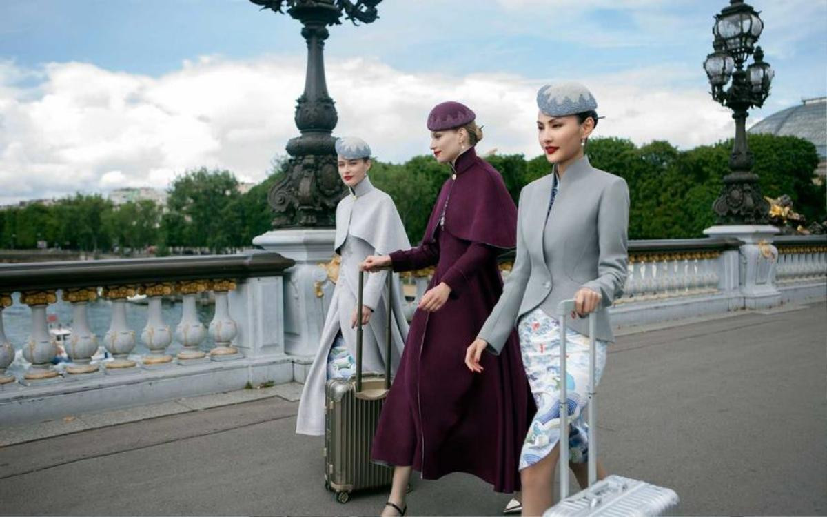 Đồng phục Haute Couture sang chảnh của Hainan Airlines xuất hiện trên sàn Paris Couture Week Ảnh 6