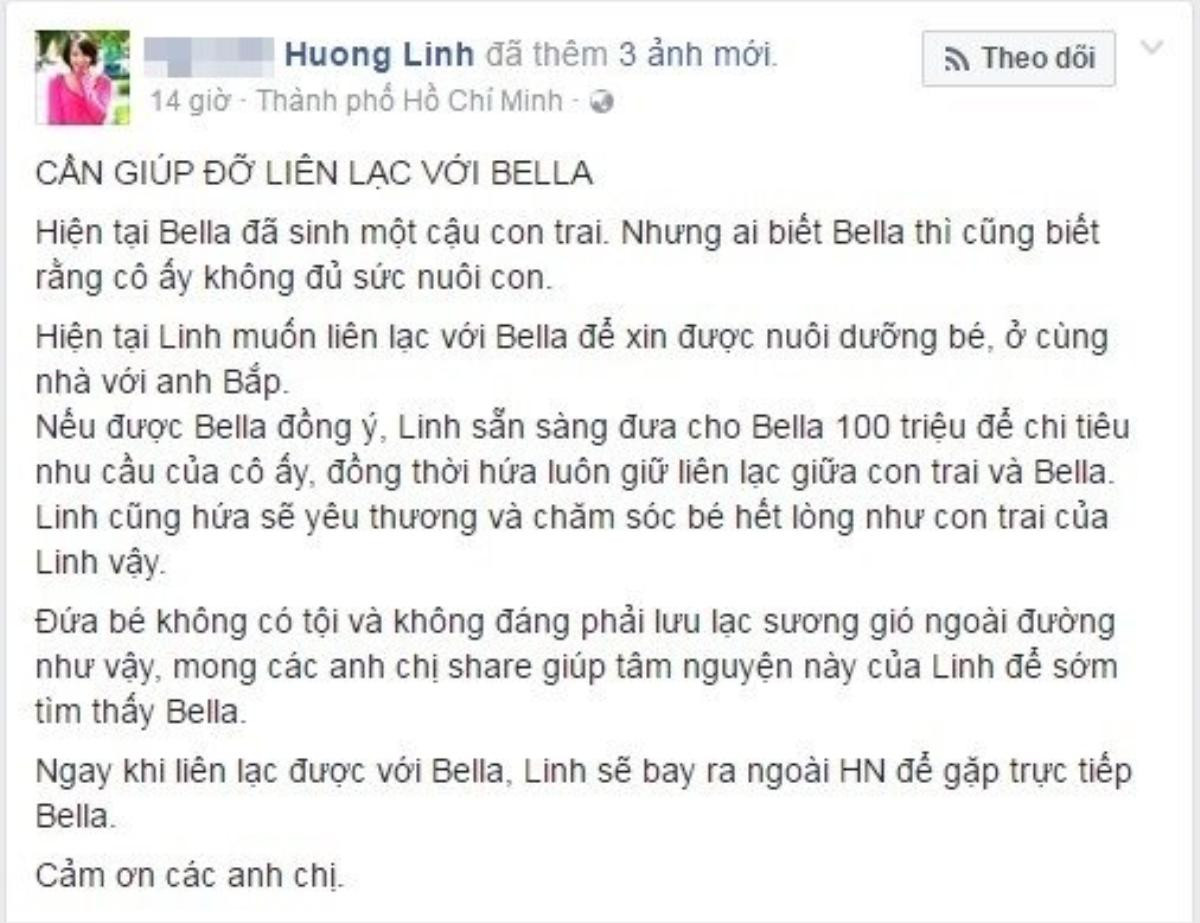 Mạnh thường quân chi 100 triệu nuôi con Bella: ‘Cô ấy cho con uống thuốc ngủ, từ chối mọi sự giúp đỡ, chỉ muốn lấy tiền' Ảnh 5