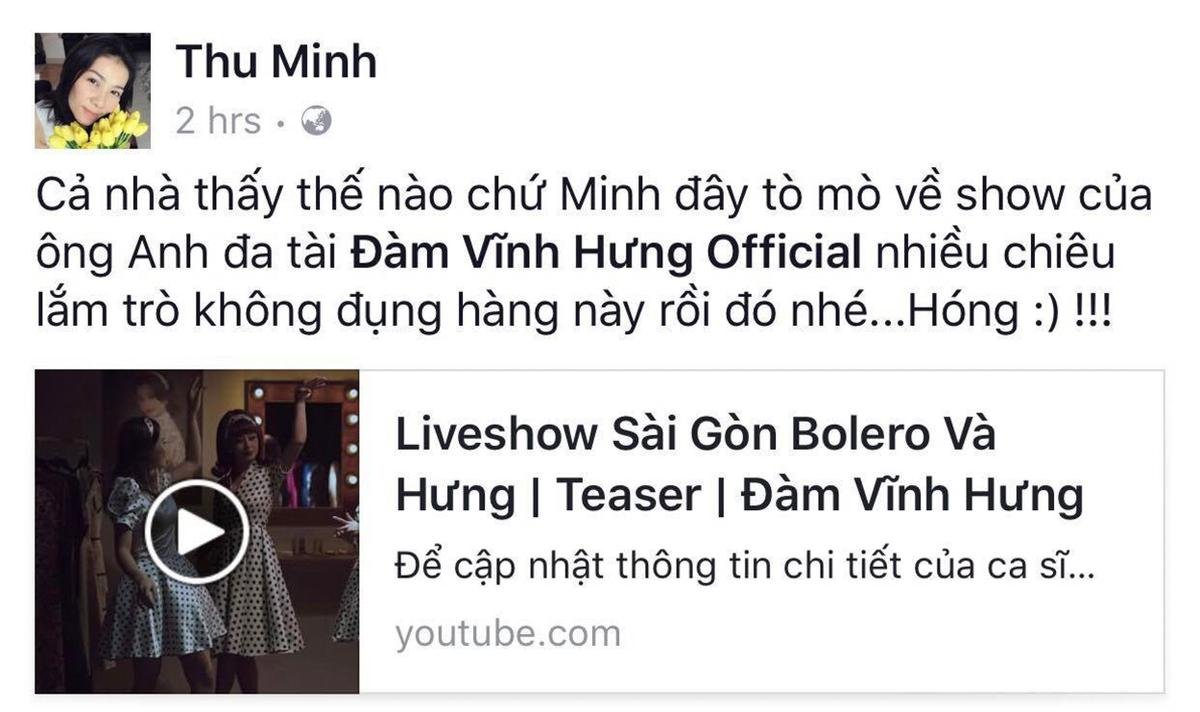 Dàn sao Việt bày tỏ sự ngưỡng mộ trước liveshow bolero của Mr Đàm Ảnh 2