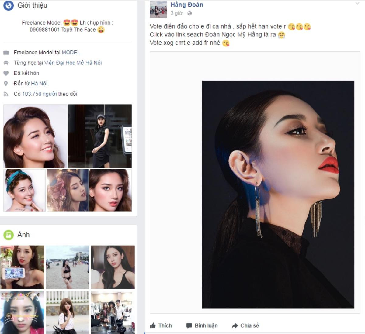 Tích cực kêu gọi bình chọn, dàn 'hot face' Linh Rin, Linh Tây, Thu Hà dẫn đầu The Look Online 2017 Ảnh 4