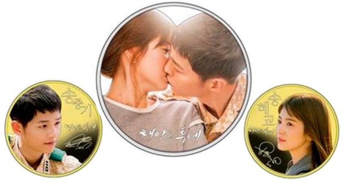 Cảnh hôn của Song Joong Ki - Song Hye Kyo được tạo thành huy chương, bán với phiên bản số lượng giới hạn Ảnh 1