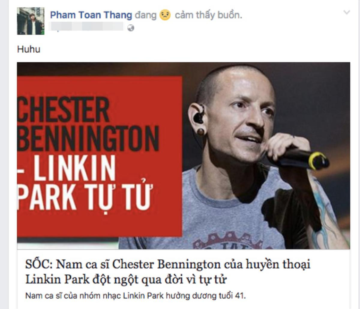 Trước thông tin thủ lĩnh Linkin Park qua đời, An Nguy tiết lộ từng có ý định tự tử khi học cấp 2 Ảnh 9