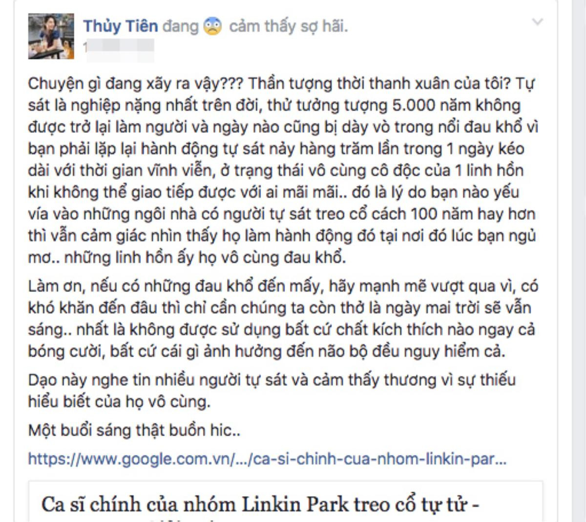 Trước thông tin thủ lĩnh Linkin Park qua đời, An Nguy tiết lộ từng có ý định tự tử khi học cấp 2 Ảnh 3