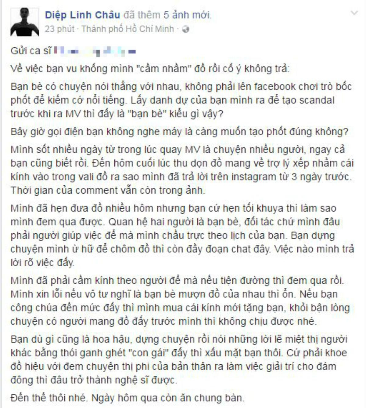 Diệp Linh Châu bức xúc lên tiếng về việc bị tố 'cầm nhầm' đồ hiệu rồi không trả Ảnh 1