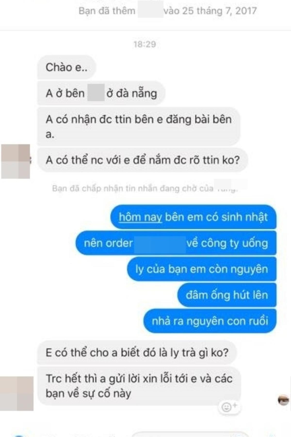 Gong Cha Đà Nẵng xin lỗi khách về trà sữa có ruồi và hứa điều tra Ảnh 2