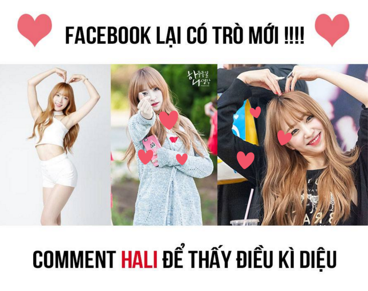 Ngày hôm nay, bạn đã thử 'Hali' và 'xoxo' để tung tim tràn ngập Facebook chưa? Ảnh 2