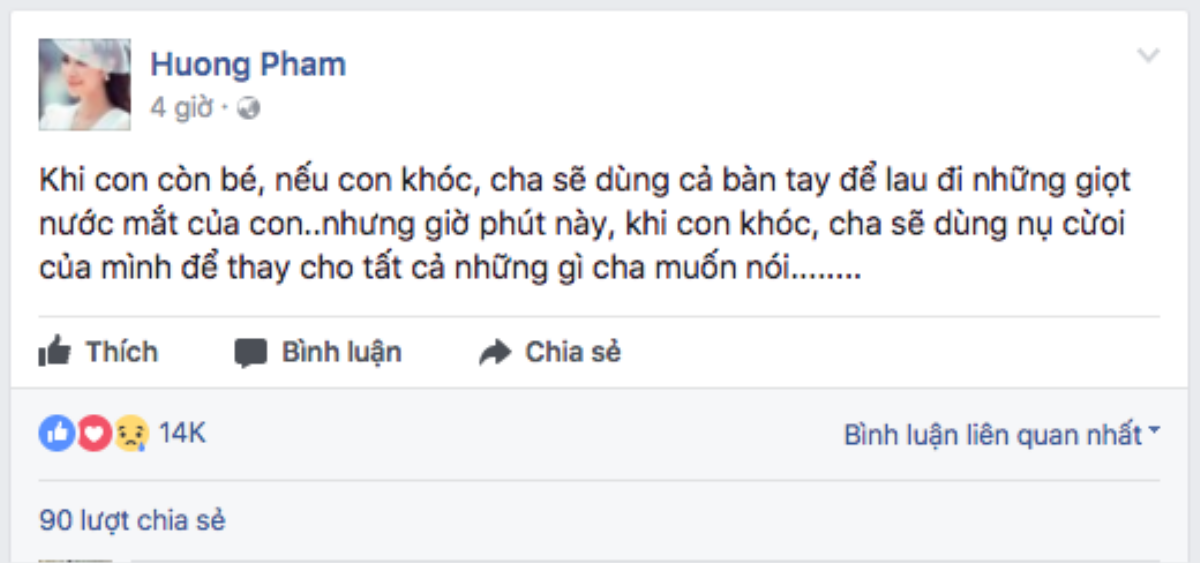 Bố Phạm Hương qua đời sau thời gian dài chống chọi với bệnh tật Ảnh 3