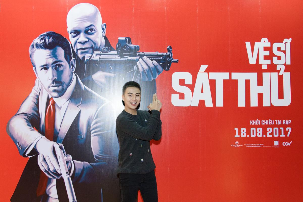 Duy Khánh, Đinh Mạnh Ninh cùng dàn sao đi xem phim bom tấn hành động 'The Hitman's Bodyguard' Ảnh 1