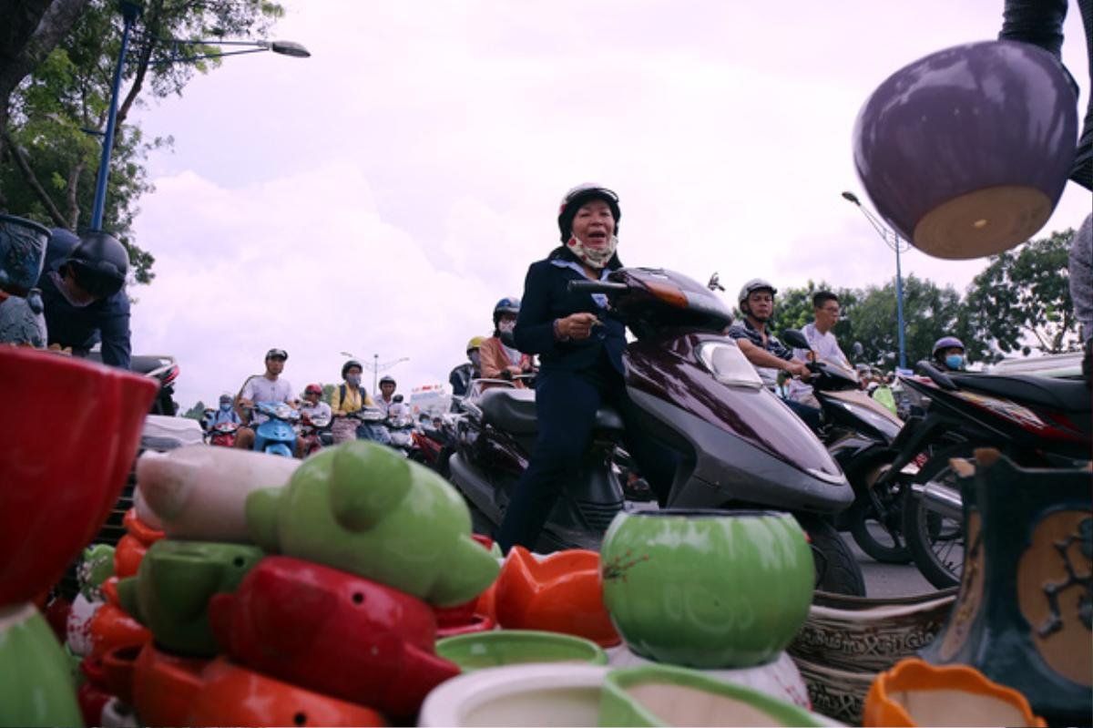 Hàng chục gian hàng gần sân bay Tân Sơn Nhất ồ ạt thanh lý chó, gà, cây cảnh, giao thông Sài Gòn hỗn loạn Ảnh 11