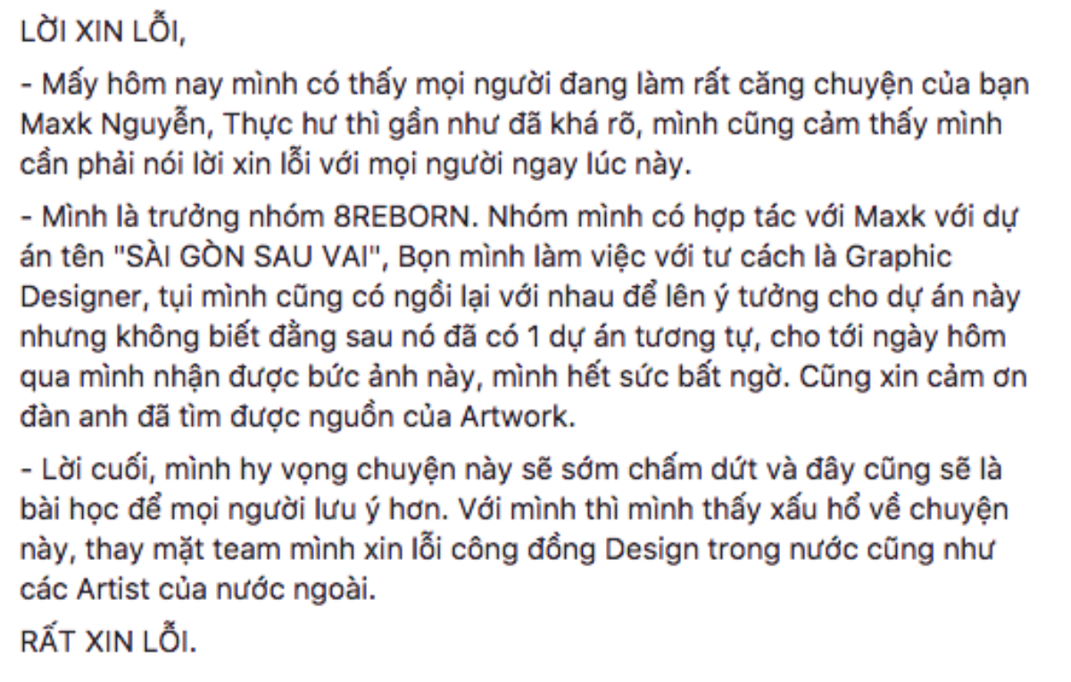 Sau 2 ngày im lặng, Maxk Nguyễn đã chính thức lên tiếng xin lỗi và xin phép xoá ảnh Ảnh 5