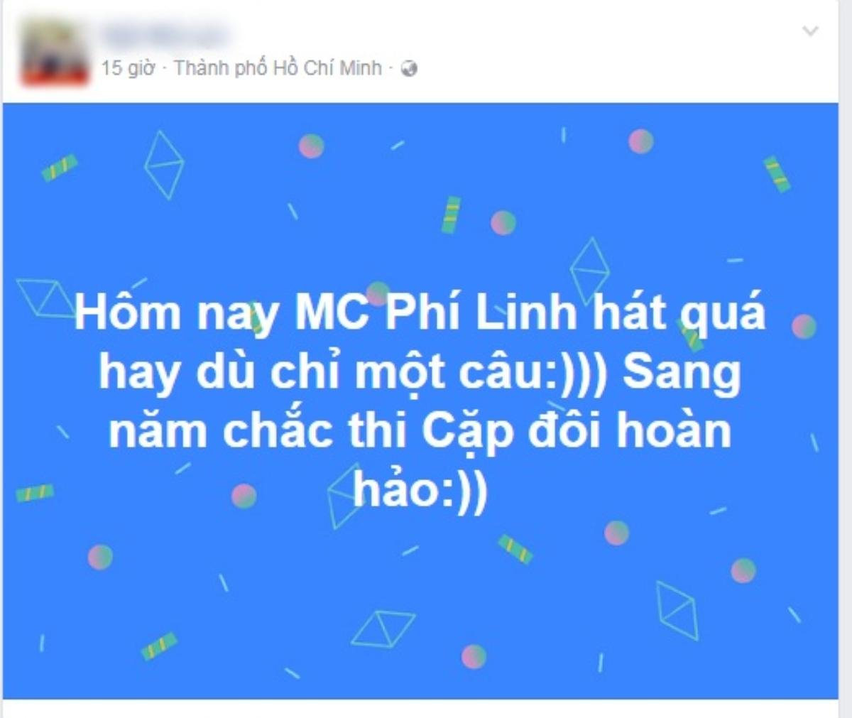 Chỉ một câu hát, MC Phí Linh cũng gây chú ý đặc biệt trong đêm Chung kết The Face 2017 Ảnh 1