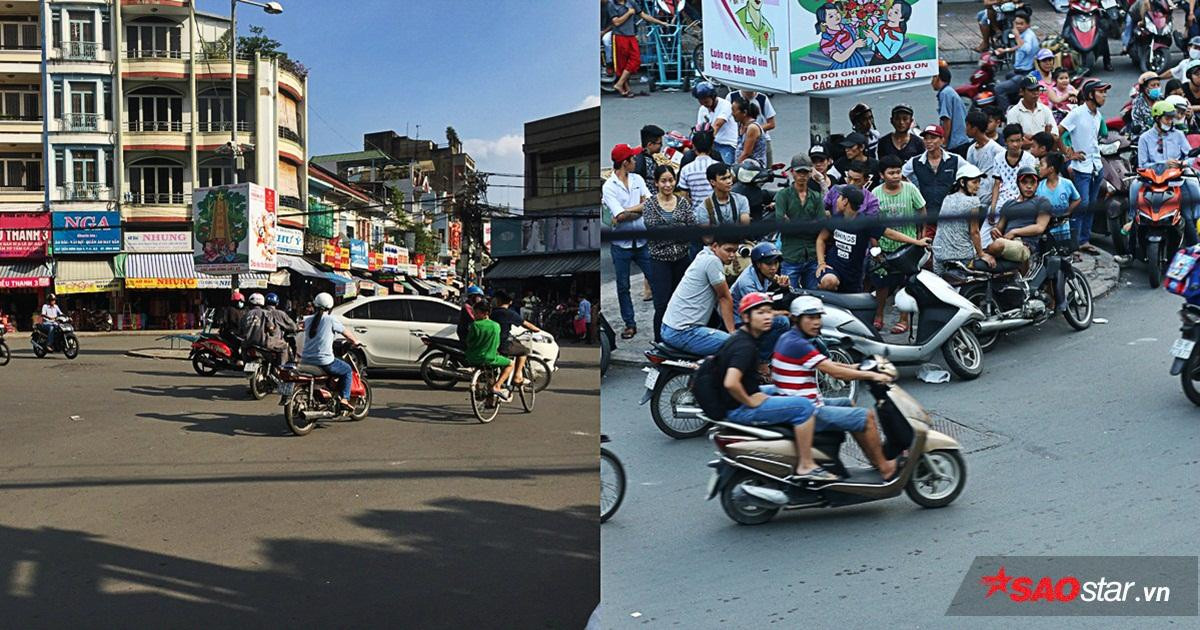 Hàng trăm người tranh nhau vác thùng xốp, bao tải, vợt… hứng tiền cúng cô hồn Ảnh 4