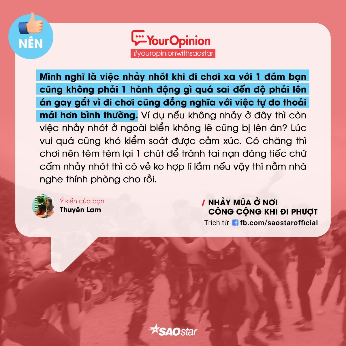 #YourOpinion: Cư dân mạng nói gì về clip phượt thủ 'quẩy' nhạc tưng bừng bên lề đường? Ảnh 3