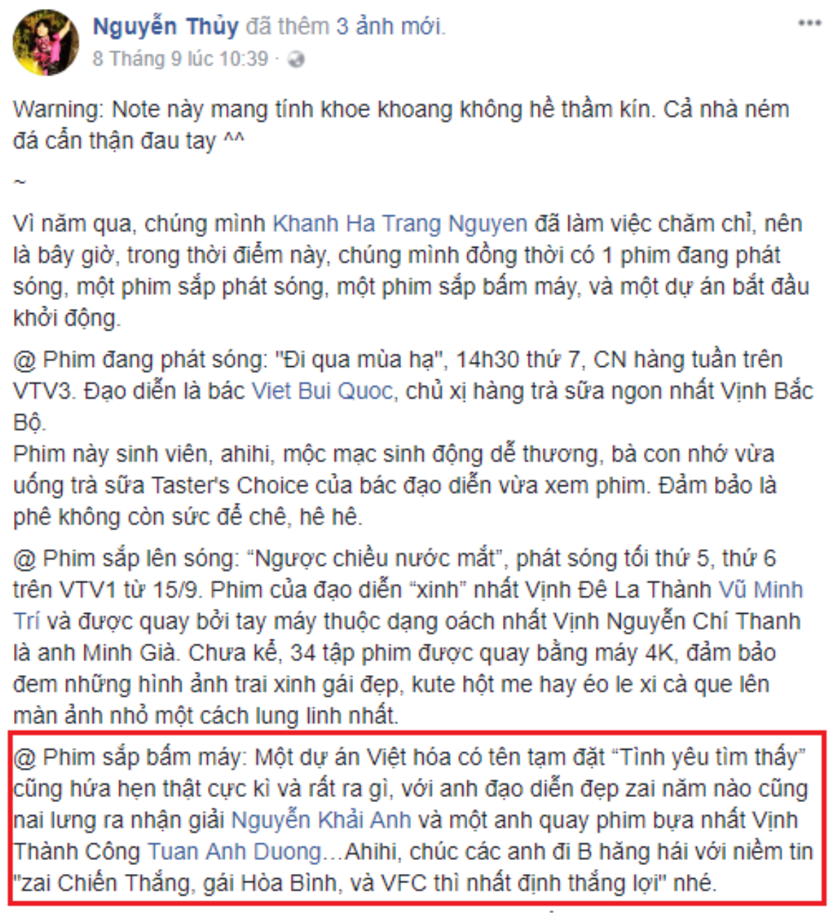 Nhã Phương 'hồi teen' để đóng phim truyền hình của đạo diễn 'Người phán xử' Nguyễn Khải Anh Ảnh 2