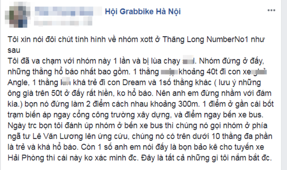 Hà Nội: Hiểu lầm tranh giành khách, 3 tài xế Grabbike bị xe ôm truyền thống xông vào hành hung Ảnh 7