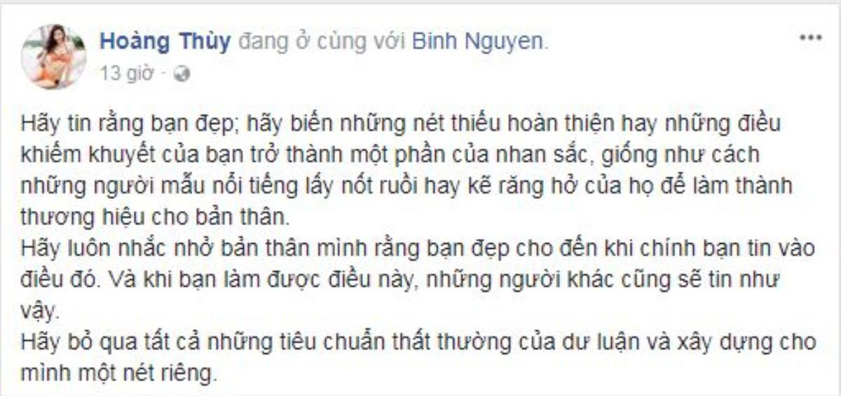 Bị chê không đủ tiêu chuẩn hoa hậu, ‘thánh ca dao’ Hoàng Thùy thâm thúy đáp trả Ảnh 1