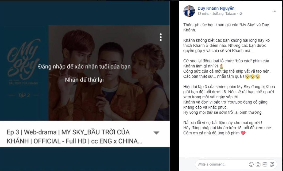 Phim của Duy Khánh bị Youtube 'cấm khán giả dưới 18 tuổi' phải chăng do có cảnh bị cưỡng bức? Ảnh 7