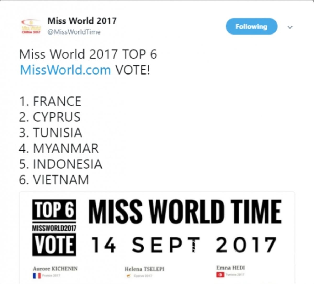 Hoa hậu Đỗ Mỹ Linh lọt top 6 vòng bình chọn online Miss World 2017 Ảnh 1