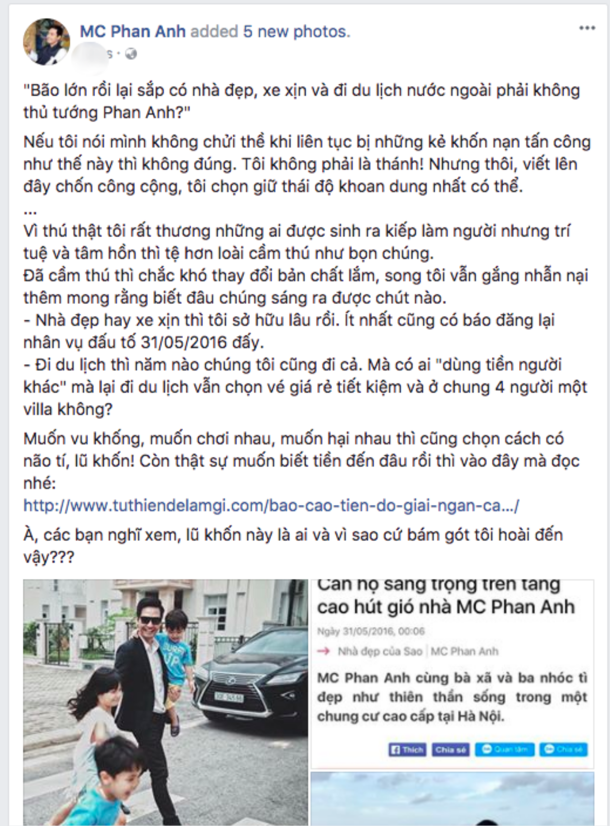 MC Phan Anh gọi anti-fan là 'lũ khốn', đanh thép đáp trả khi bị cho giấu nhẹm 24 tỷ đồng từ thiện làm của riêng Ảnh 5