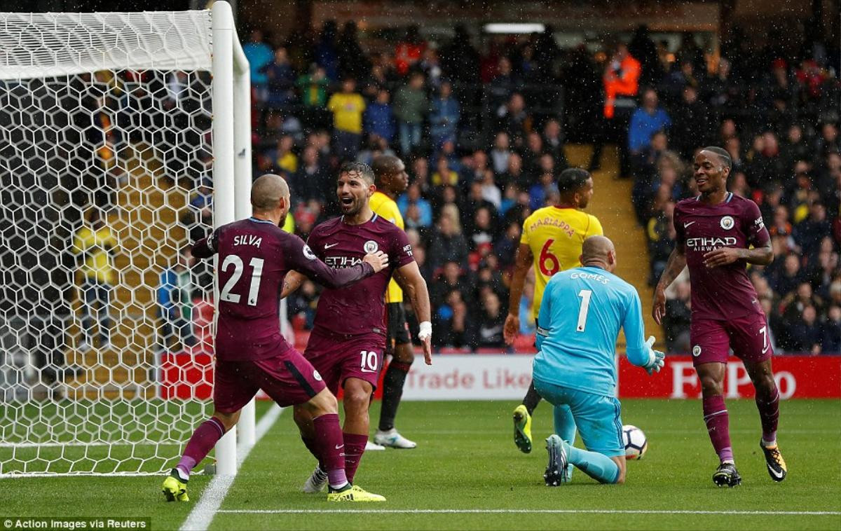 Man City lên ngôi đầu sau màn 'hủy diệt' Watford Ảnh 5