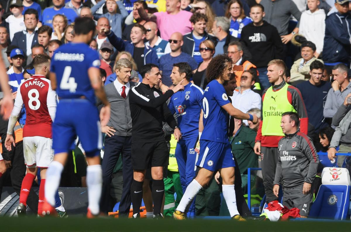 David Luiz nhận thẻ đỏ trực tiếp, Chelsea bị Arsenal cầm chân trên sân nhà Ảnh 2