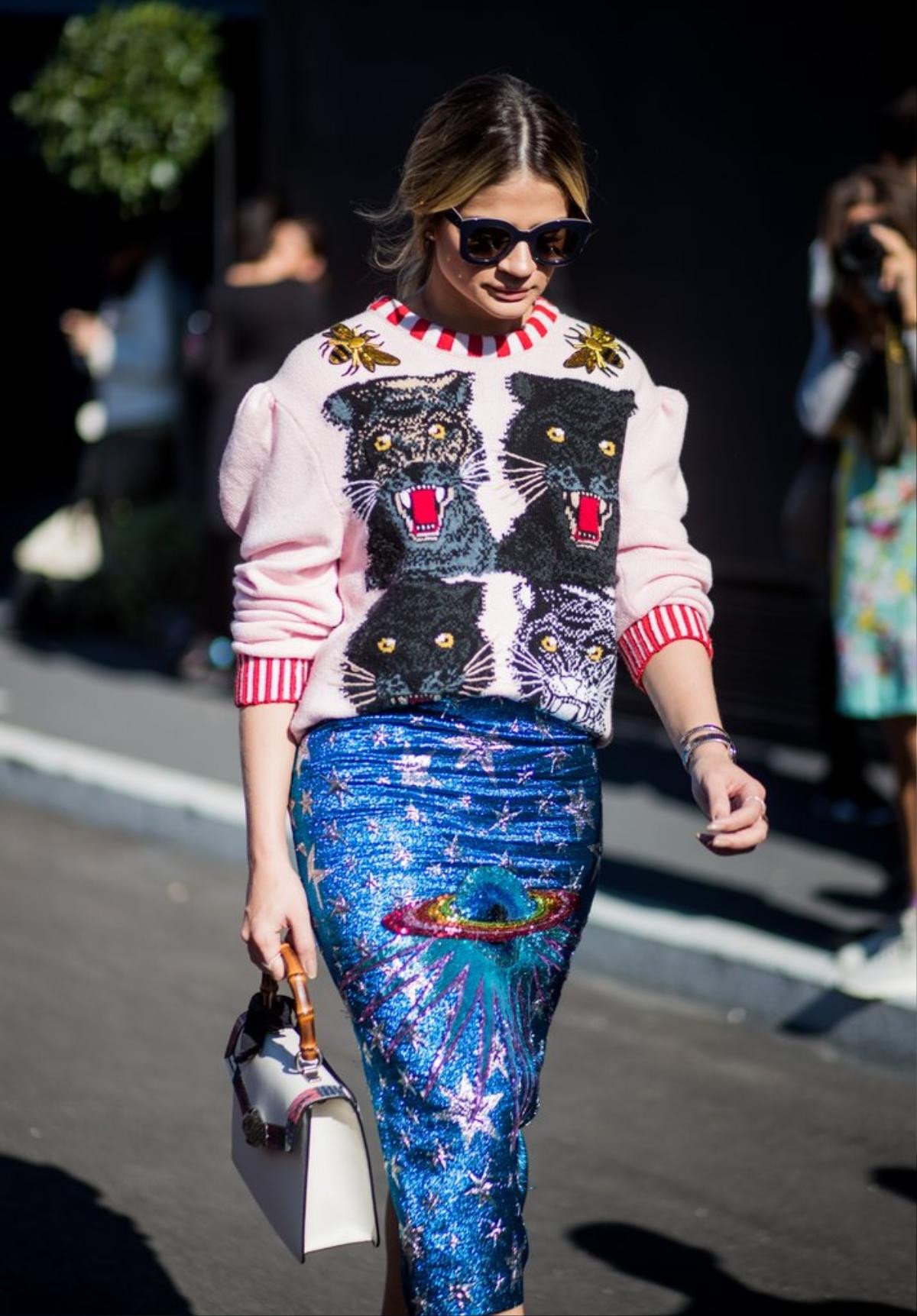 Ngày đầu Milan Fashion Week, hàng loạt fashionista đã đem Gucci 'áp đảo' sân chơi street style! Ảnh 5