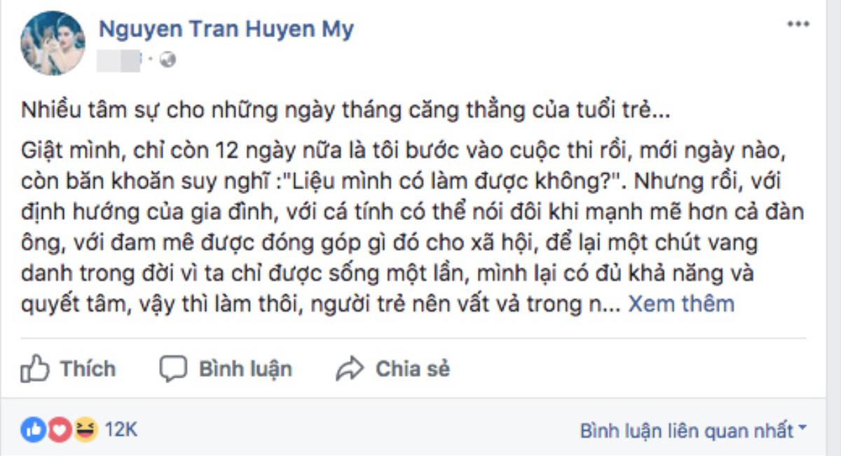 Á hậu Huyền My nhiều đêm bật khóc trong nhà vệ sinh vì áp lực, bình luận ác ý Ảnh 2