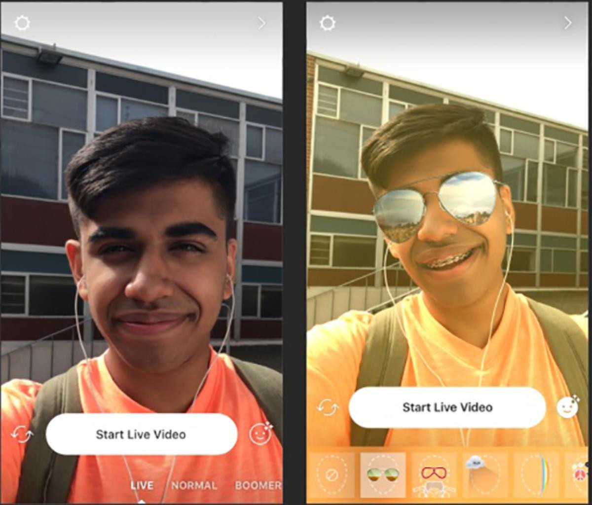 Instagram bổ sung thêm filter vui nhộn cho người dùng cả khi phát live trực tiếp Ảnh 2