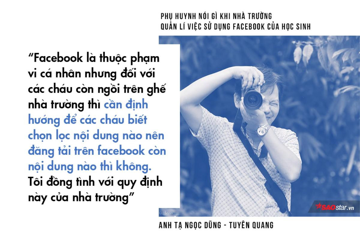 Phụ huynh nói gì khi nhà trường quản lí việc sử dụng Facebook của học sinh? Ảnh 3