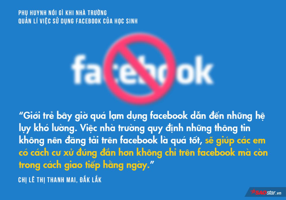 Phụ huynh nói gì khi nhà trường quản lí việc sử dụng Facebook của học sinh? Ảnh 4