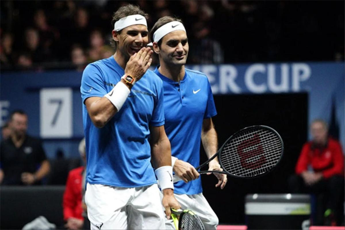 Roger Federer và Rafael Nadal thắng nhọc nhằn trong lần đầu đánh cặp cùng nhau Ảnh 5