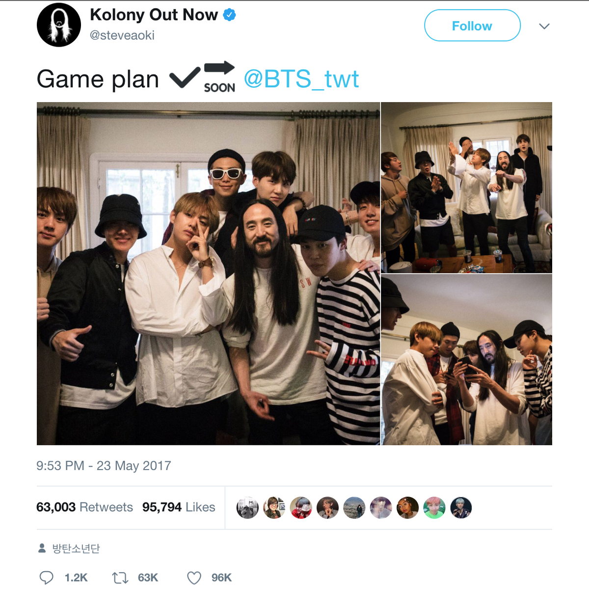 Sau The Chainsmokers, BTS 'thừa thắng' xông lên cùng Steve Aoki? Ảnh 2