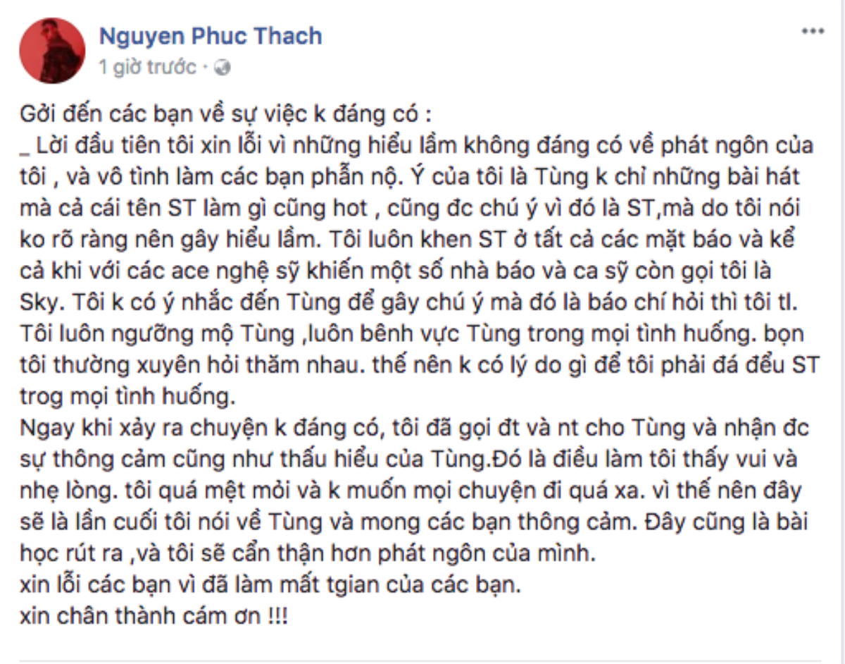 Only C lên tiếng sau tin đồn 'đá xoáy' Sơn Tùng M-TP chỉ nổi tiếng nhờ cái tên Ảnh 2