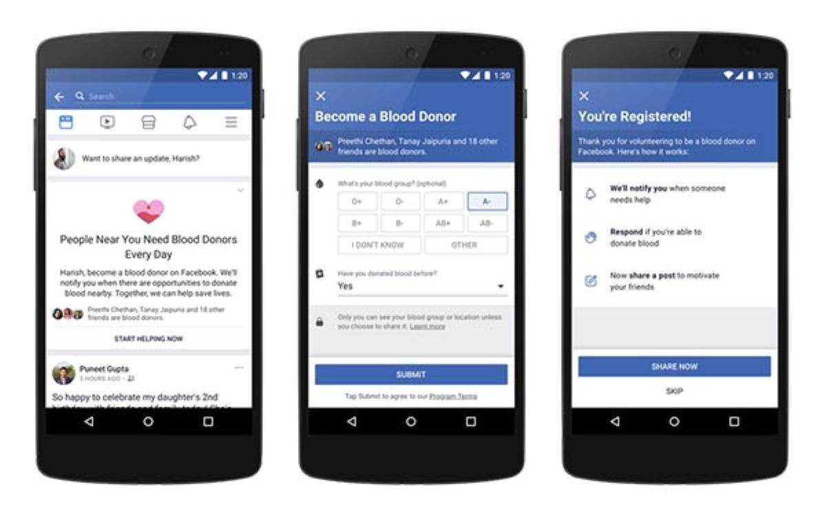 Facebook và nỗ lực biến thành “bệnh viện hiến máu” trực tuyến cho mọi người có nhu cầu cứu trợ Ảnh 1