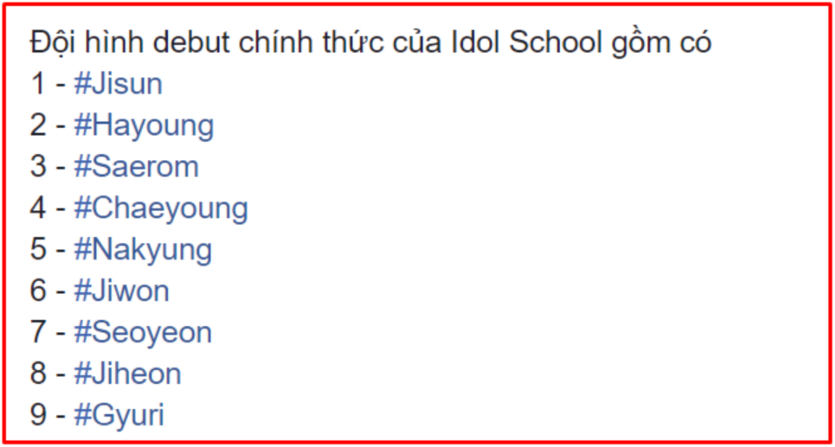 Top 9 cô gái xuất sắc nhất Idol School đã chính thức lộ diện Ảnh 12